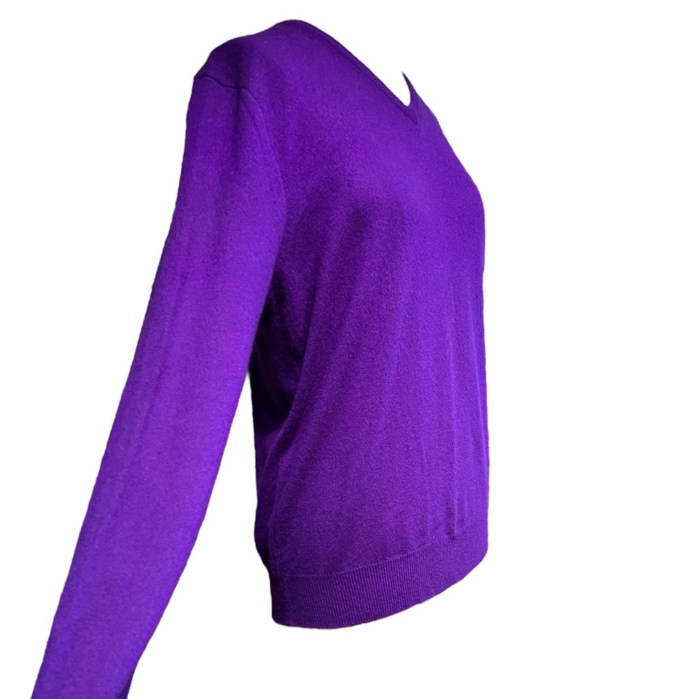 NWT POLO Ralph Laurent 100% Cashmere VNeck Sweater Size M - Picture 10 of 13